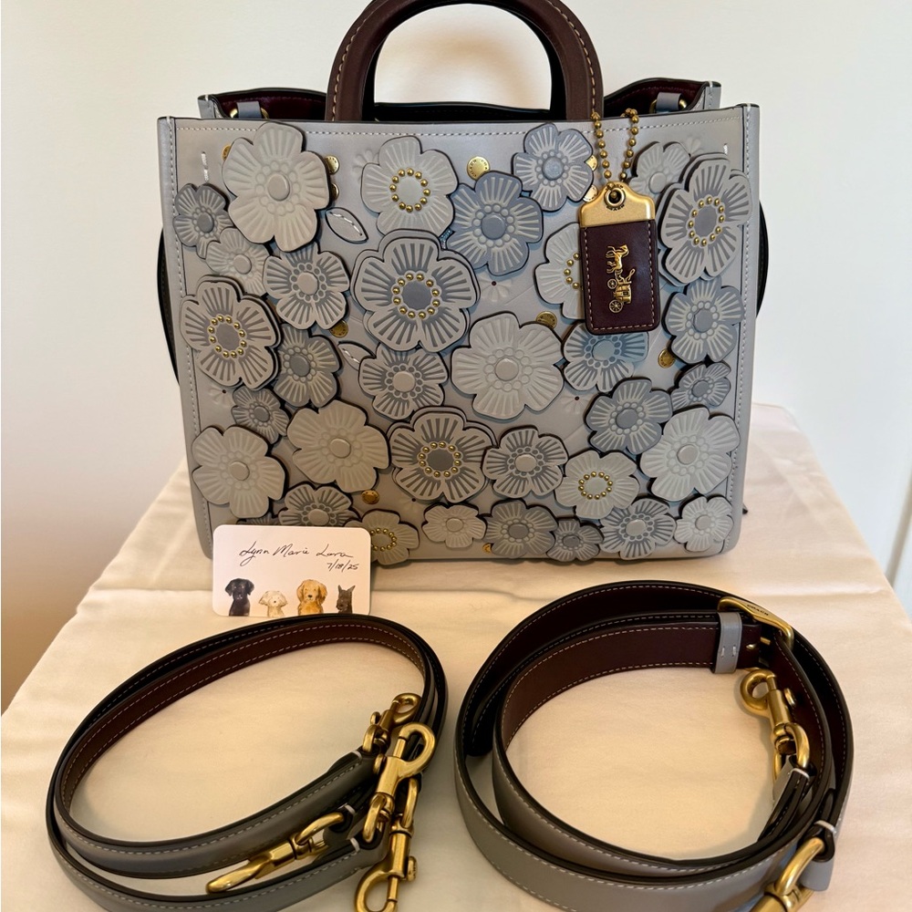 Gray Floral Women Bag